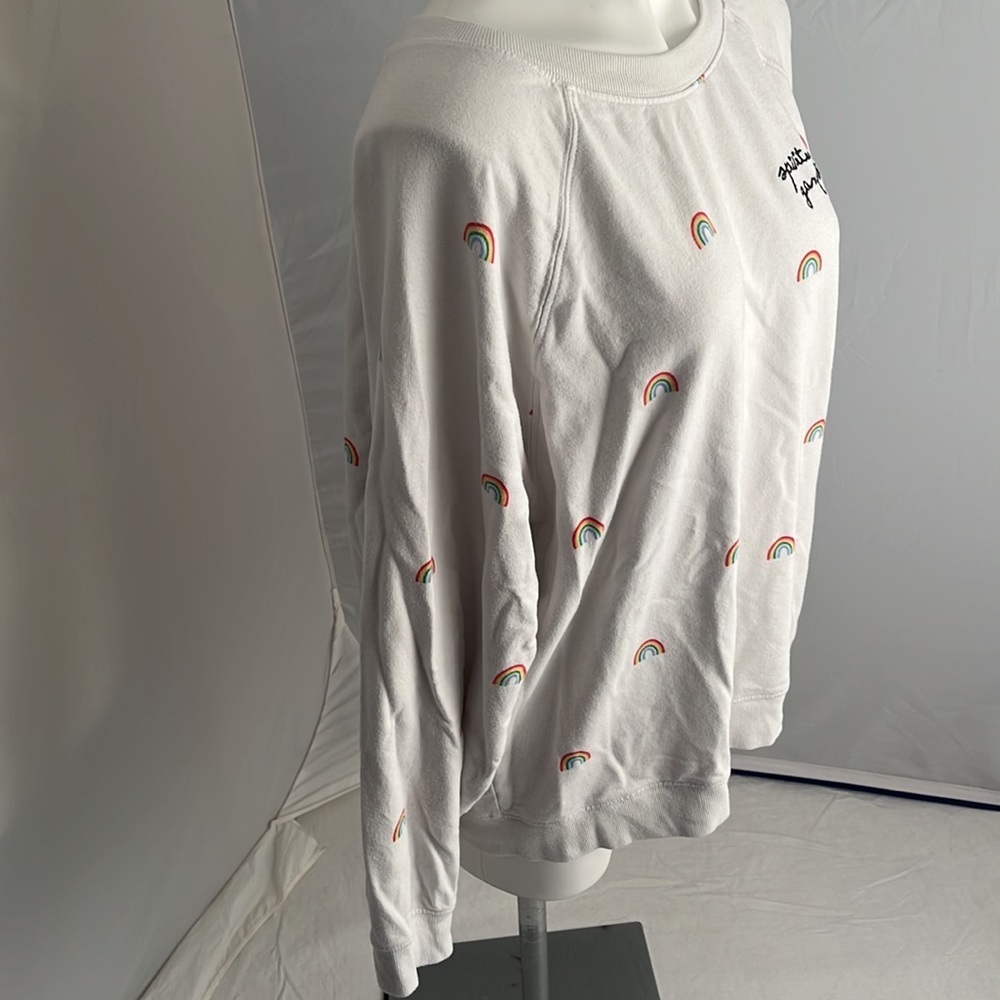 Spiritual Gangster Sig Gemma white multicolor rainbow sweatshirt - Picture 3 of 9